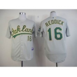 mlb jerseys oakland athletics #16 reddlck grey