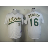 mlb jerseys oakland athletics #16 reddlck white