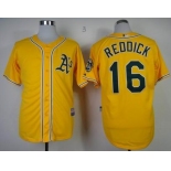 mlb jerseys oakland athletics #16 reddlck yellow