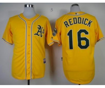 mlb jerseys oakland athletics #16 reddlck yellow