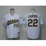 mlb jerseys oakland athletics #22 carter white(cool base)