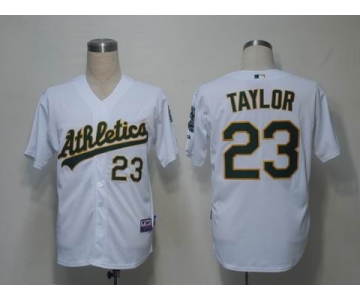 mlb jerseys oakland athletics #23 taylor white (cool base)