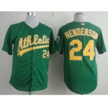 mlb jerseys oakland athletics #24 henderson green