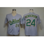 mlb jerseys oakland athletics #24 henderson grey