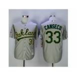 mlb jerseys oakland athletics #33 jose canseco grey[canseco]