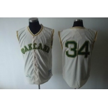 mlb jerseys oakland athletics #34 fingers m&n cream 1968