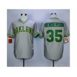 mlb jerseys oakland athletics #35 rickey henderson grey[henderson]