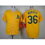 mlb jerseys oakland athletics #36 norris yellow[norris]