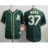 mlb jerseys oakland athletics #37 moss green