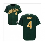 mlb jerseys oakland athletics #4 crisp green