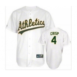 mlb jerseys oakland athletics #4 crisp white