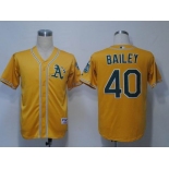 mlb jerseys oakland athletics #40 bailey yellow