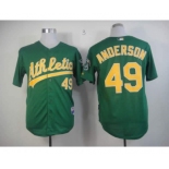 mlb jerseys oakland athletics #49 anderson green