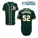 mlb jerseys oakland athletics #52 yoenis cespedes green[2014 new]