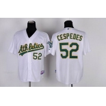 mlb jerseys oakland athletics #52 yoenis cespedes white