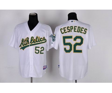 mlb jerseys oakland athletics #52 yoenis cespedes white