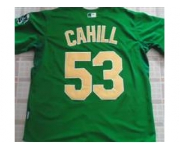 mlb jerseys oakland athletics #53 cahill green