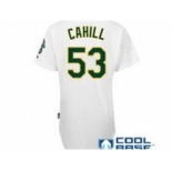 mlb jerseys oakland athletics #53 cahill white