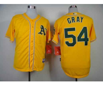 mlb jerseys oakland athletics #54 gray