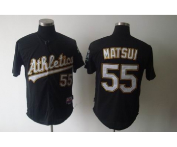 mlb jerseys oakland athletics #55 matsui black