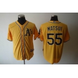 mlb jerseys oakland athletics #55 matsui yellow