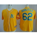 mlb jerseys oakland athletics #62 doolittle yellow