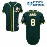 mlb jerseys oakland athletics #8 lowrie green[2014 new][lowrie]