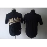 mlb jerseys oakland athletics blank black