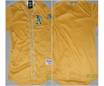 mlb jerseys oakland athletics blank yellow