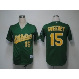 mlb oakland athletics #15 sweeney green