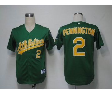 mlb oakland athletics #2 pennington green