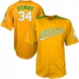 mlb oakland athletics #34 stewart m&n orange