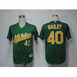 mlb oakland athletics #40 bailey green