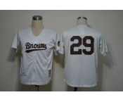 mlb jerseys St. louis browns #29 satchel paige cream [M&N]