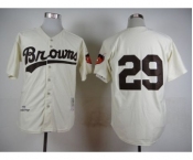 mlb jerseys st.louis browns #29 paige cream[m&n 1953]