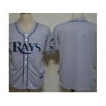 MLB Tampa Bay Rays Blank Grey Jerseys