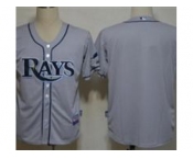 MLB Tampa Bay Rays Blank Grey Jerseys