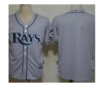 MLB Tampa Bay Rays Blank Grey Jerseys