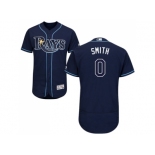 Men Tampa Bay Rays #0 Mallex Smith Dark Blue Flexbase Authentic Collection Stitched MLB Jersey