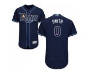 Men Tampa Bay Rays #0 Mallex Smith Dark Blue Flexbase Authentic Collection Stitched MLB Jersey