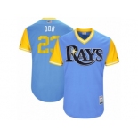 Men's 2017 Little League World Series Rays #23 Jake Odorizzi Odo Light Blue Jersey