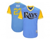 Men's 2017 Little League World Series Rays #23 Jake Odorizzi Odo Light Blue Jersey