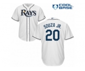 Men's Majestic Tampa Bay Rays #20 Steven Souza Replica White Home Cool Base MLB Jersey