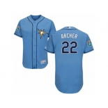 Men's Majestic Tampa Bay Rays #22 Chris Archer Light Blue Flexbase Authentic Collection MLB Jersey