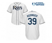 Men's Majestic Tampa Bay Rays #39 Kevin Kiermaier Authentic White Home Cool Base MLB Jersey