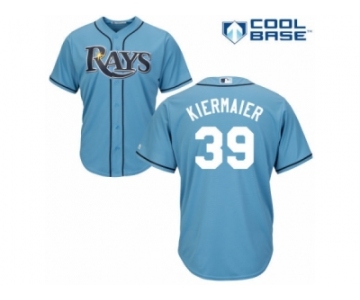 Men's Majestic Tampa Bay Rays #39 Kevin Kiermaier Replica Light Blue Alternate 2 Cool Base MLB Jersey