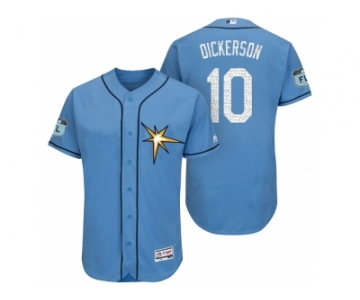 Men's Tampa Bay Rays #10 Corey Dickerson 2017 Spring Training Flex Base Authentic Collection Stitched Baseball Jersey