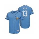 Men's Tampa Bay Rays #13 Brad Miller 2017 Spring Training Flex Base Authentic Collection Stitched Baseball Jersey