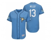 Men's Tampa Bay Rays #13 Brad Miller 2017 Spring Training Flex Base Authentic Collection Stitched Baseball Jersey