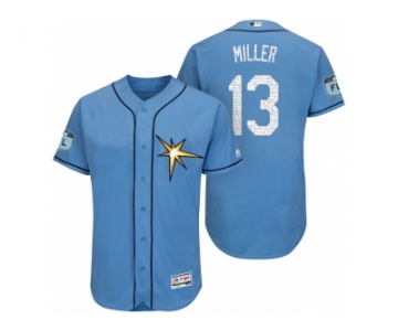 Men's Tampa Bay Rays #13 Brad Miller 2017 Spring Training Flex Base Authentic Collection Stitched Baseball Jersey